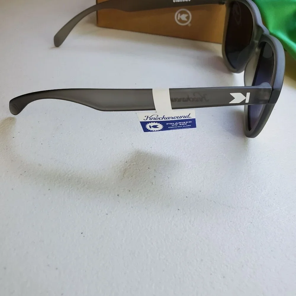 Doritos X Knockaround MTN Dew‎ Classics Frosted Grey Red Sunset Sunglasses